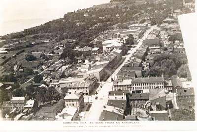 Cobourg as seen from an aeorplane