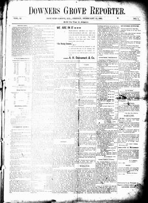 Downers Grove Reporter, 15 Feb 1895