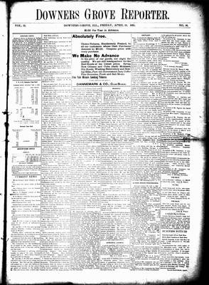 Downers Grove Reporter, 19 Apr 1895