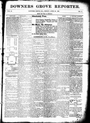 Downers Grove Reporter, 26 Apr 1895