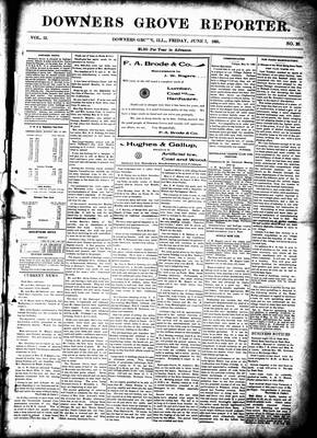 Downers Grove Reporter, 7 Jun 1895