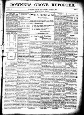 Downers Grove Reporter, 14 Jun 1895