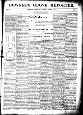 Downers Grove Reporter, 21 Jun 1895