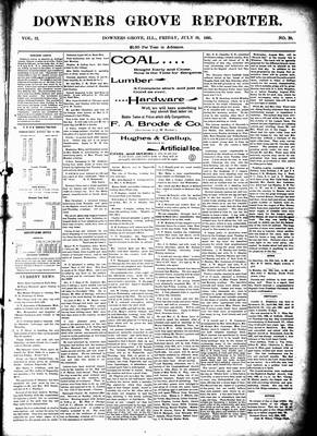 Downers Grove Reporter, 19 Jul 1895