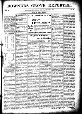 Downers Grove Reporter, 2 Aug 1895