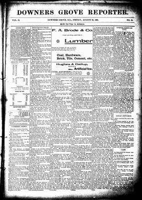 Downers Grove Reporter, 23 Aug 1895