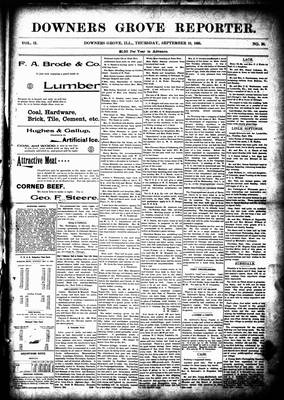 Downers Grove Reporter, 19 Sep 1895