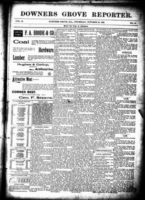 Downers Grove Reporter, 10 Oct 1895