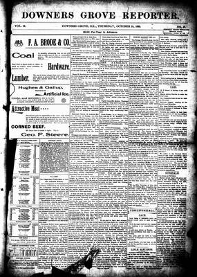 Downers Grove Reporter, 24 Oct 1895