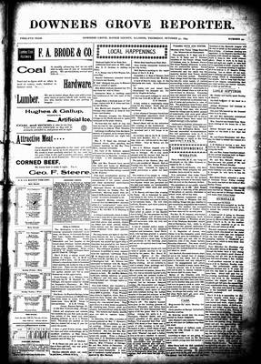 Downers Grove Reporter, 31 Oct 1895