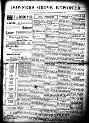 Downers Grove Reporter, 7 Nov 1895