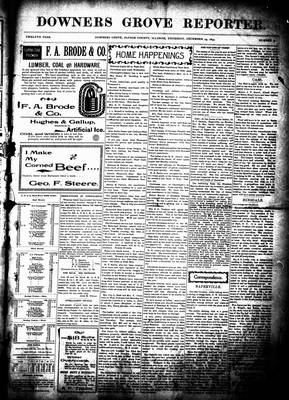 Downers Grove Reporter, 19 Dec 1895