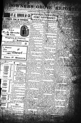 Downers Grove Reporter, 9 Jan 1896