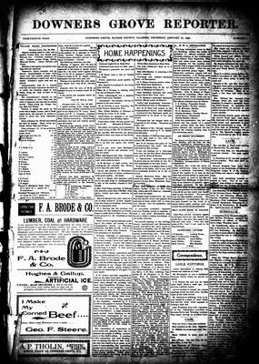 Downers Grove Reporter, 16 Jan 1896