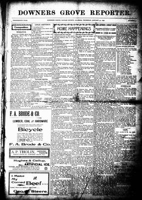 Downers Grove Reporter, 30 Jan 1896