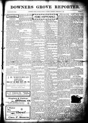 Downers Grove Reporter, 6 Feb 1896