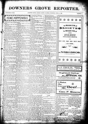 Downers Grove Reporter, 9 Apr 1896