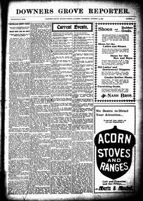 Downers Grove Reporter, 15 Oct 1896