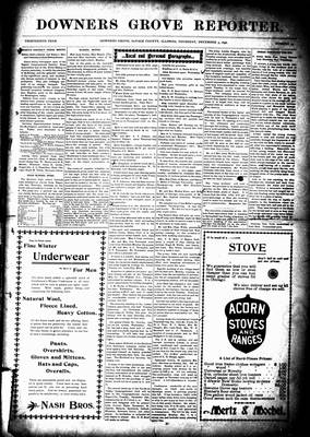 Downers Grove Reporter, 3 Dec 1896