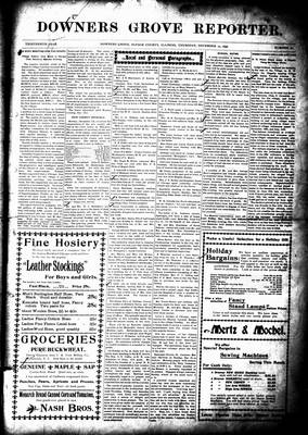 Downers Grove Reporter, 10 Dec 1896