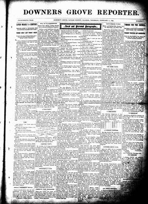 Downers Grove Reporter, 11 Feb 1897