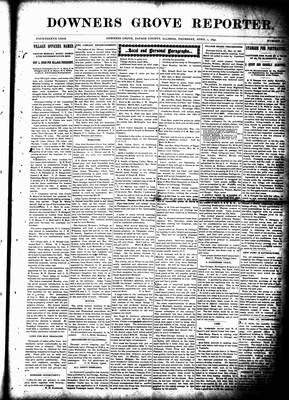 Downers Grove Reporter, 1 Apr 1897