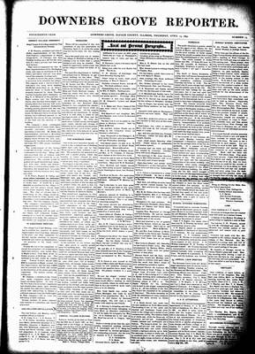 Downers Grove Reporter, 15 Apr 1897