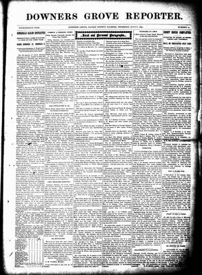 Downers Grove Reporter, 8 Jul 1897