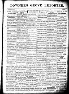 Downers Grove Reporter, 9 Sep 1897