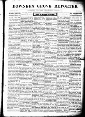 Downers Grove Reporter, 16 Sep 1897