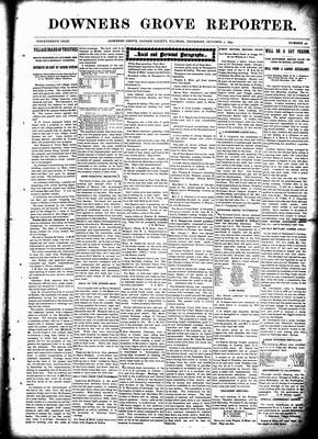 Downers Grove Reporter, 7 Oct 1897