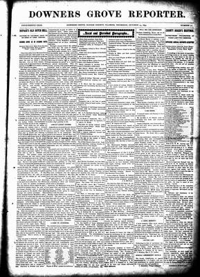 Downers Grove Reporter, 14 Oct 1897