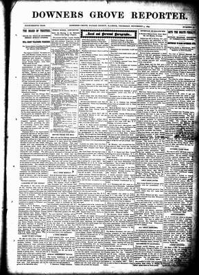 Downers Grove Reporter, 4 Nov 1897