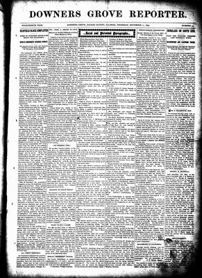 Downers Grove Reporter, 11 Nov 1897