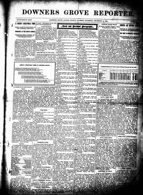 Downers Grove Reporter, 23 Dec 1897