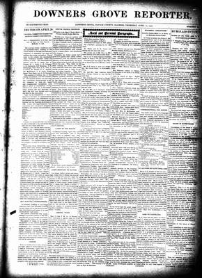 Downers Grove Reporter, 12 Apr 1900