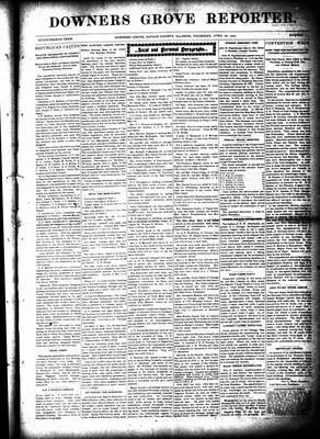 Downers Grove Reporter, 26 Apr 1900