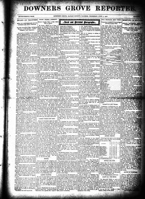 Downers Grove Reporter, 7 Jun 1900