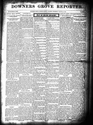 Downers Grove Reporter, 30 Aug 1900