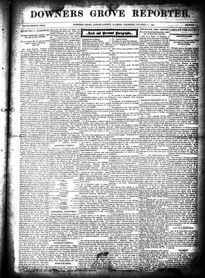 Downers Grove Reporter, 11 Oct 1900