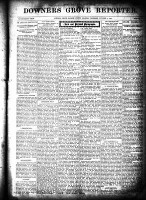 Downers Grove Reporter, 25 Oct 1900