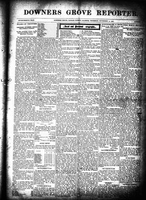 Downers Grove Reporter, 15 Nov 1900