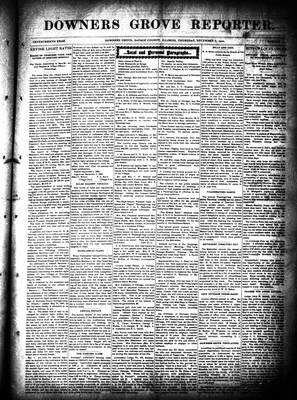 Downers Grove Reporter, 6 Dec 1900