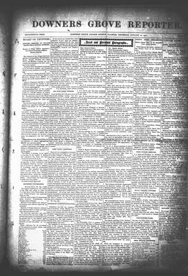 Downers Grove Reporter, 10 Jan 1901