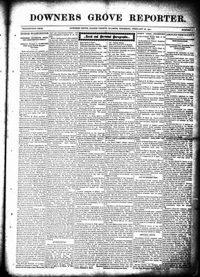 Downers Grove Reporter, 28 Feb 1901