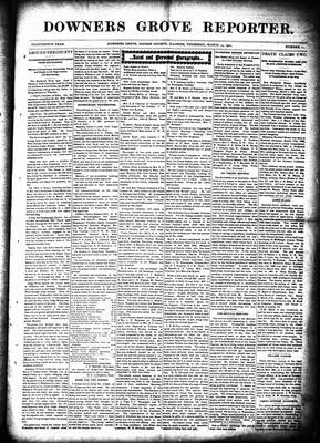 Downers Grove Reporter, 14 Mar 1901