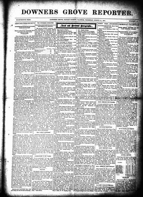 Downers Grove Reporter, 21 Mar 1901