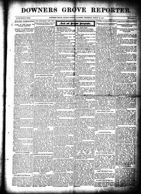 Downers Grove Reporter, 28 Mar 1901