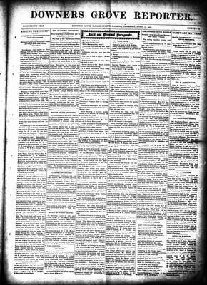 Downers Grove Reporter, 11 Apr 1901