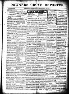 Downers Grove Reporter, 18 Apr 1901